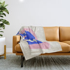 Blue Bow Throw Blanket Gallery Image 1