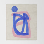 Blue Bow Throw Blanket Gallery Image 2