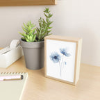 Blue Watercolor Poppies Mini Art Print Gallery Image 2
