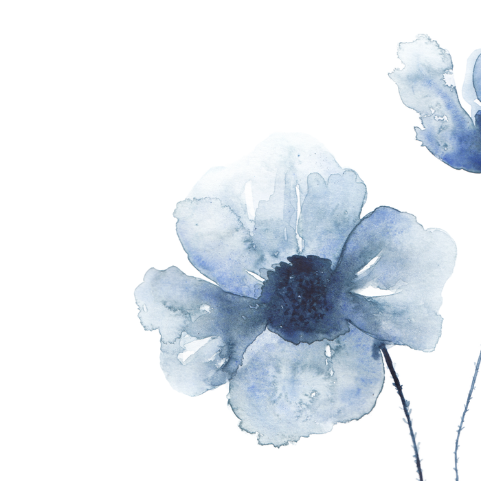 Blue Watercolor Poppies Coffee Mug Gallery Image 2