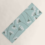 Queen Anne's Lace Floral Pattern Yoga Mat Gallery Image 1