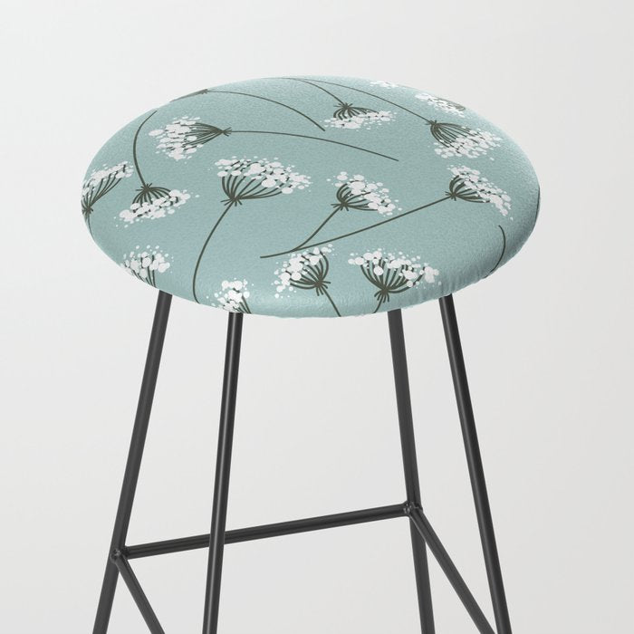 Queen Anne's Lace Floral Pattern Stool Gallery Image 2