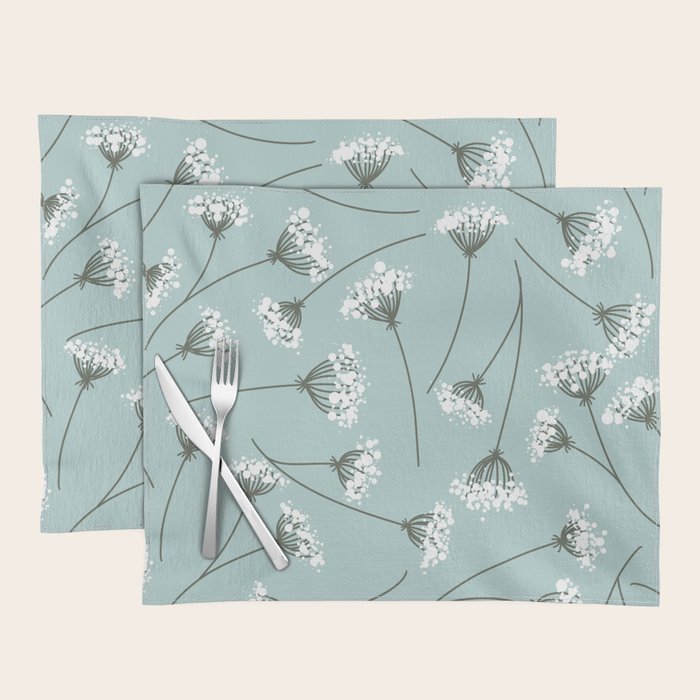 Queen Anne's Lace Floral Pattern Placemat Gallery Image 1