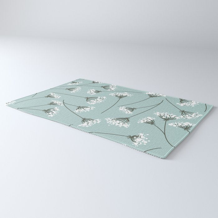 Queen Anne's Lace Floral Pattern Rug Gallery Image 3
