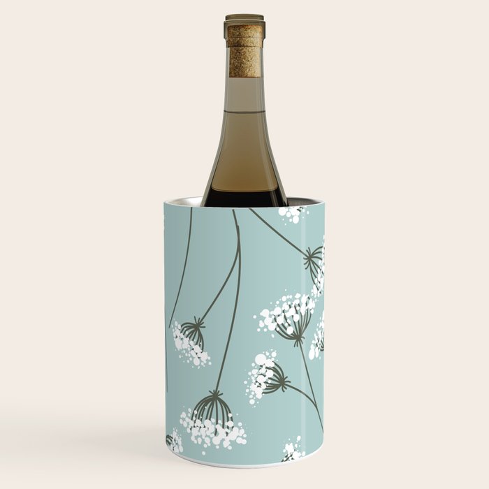 Queen Anne's Lace Floral Pattern Wine Chiller Gallery Image 3