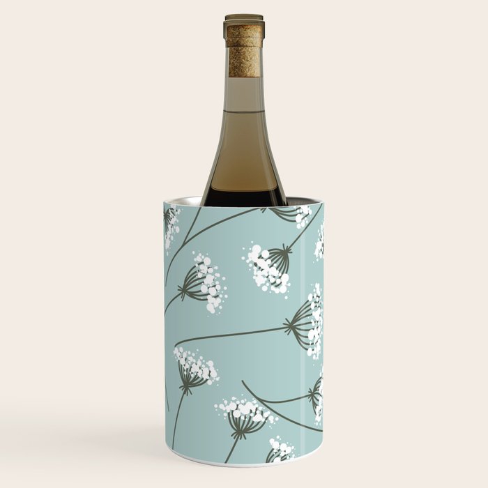 Queen Anne's Lace Floral Pattern Wine Chiller Gallery Image 2