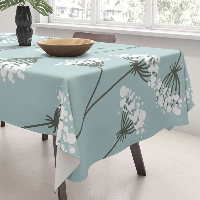 Queen Anne's Lace Floral Pattern Tablecloth Gallery Image 3