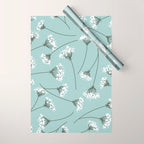 Queen Anne's Lace Floral Pattern Wrapping Paper Gallery Image 1