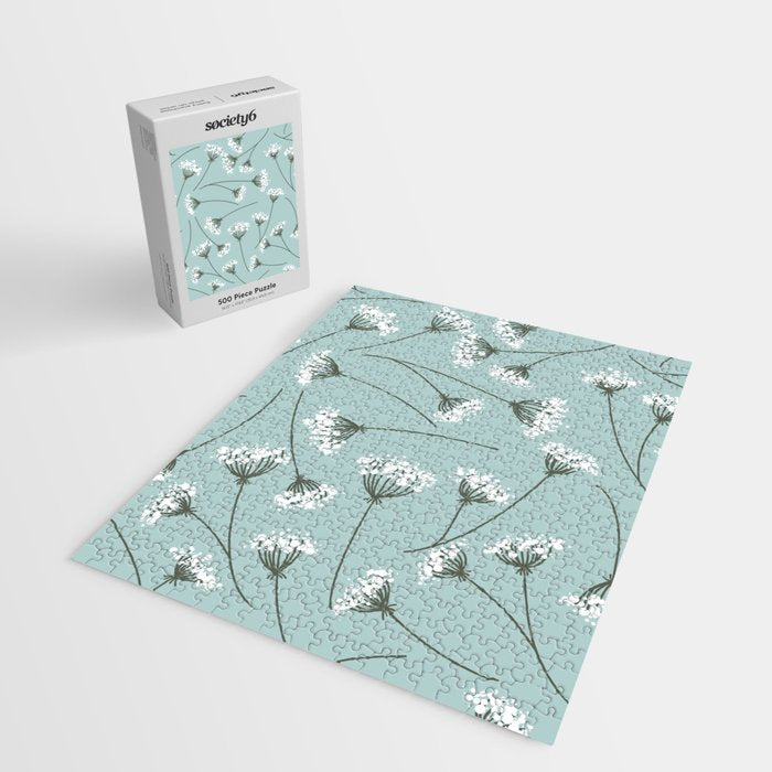 Queen Anne's Lace Floral Pattern Jigsaw Puzzle Gallery Image 2