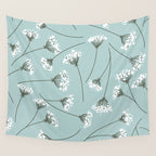 Queen Anne's Lace Floral Pattern Wall Tapestry Gallery Image 4