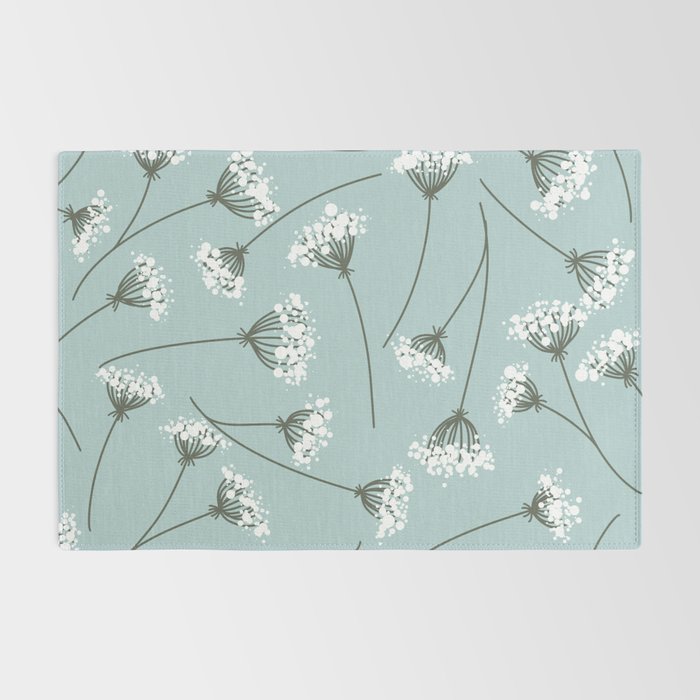 Queen Anne's Lace Floral Pattern Rug Gallery Image 2