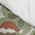 Holiday Doodle Dogs . Tan and Brown Comforter Gallery Image 4
