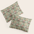 Holiday Doodle Dogs . Tan and Brown Pillow Sham Gallery Image 3