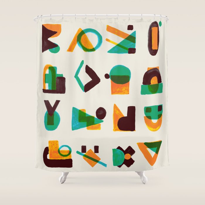 Shape of thoughts Shower Curtain Gallery Image 1