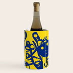 Blue Sweet Monsters in the Sun Street Art Graffiti Design Wine Chiller Gallery Image 3