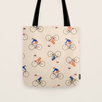 Bike Pattern Tote Bag Gallery Image 1