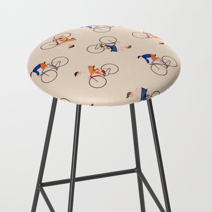 Bike Pattern Stool Gallery Image 2