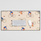 Bike Pattern Desk Mat Gallery Image 1