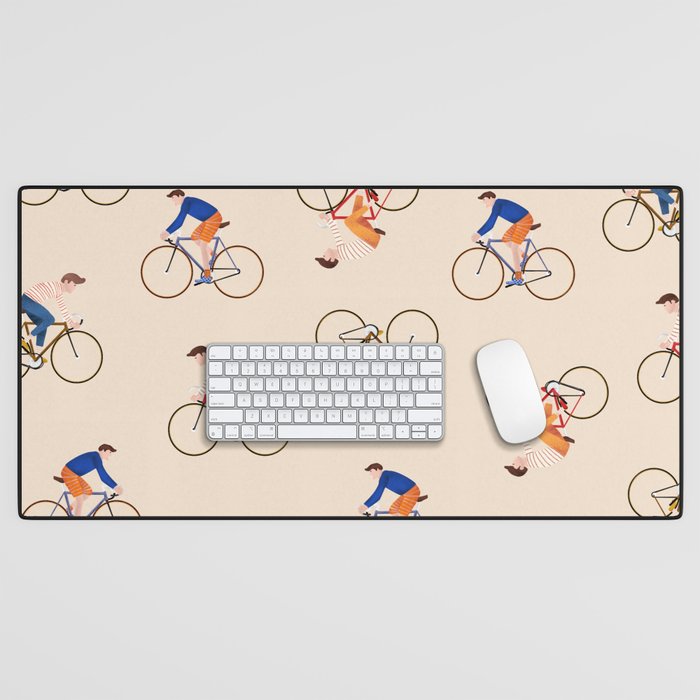 Bike Pattern Desk Mat Gallery Image 1