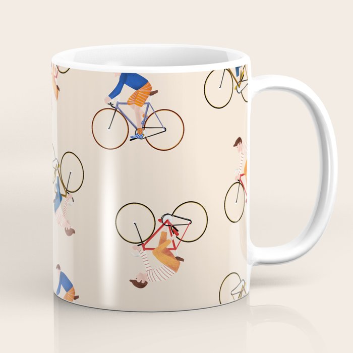 Bike Pattern Coffee Mug Gallery Image 1