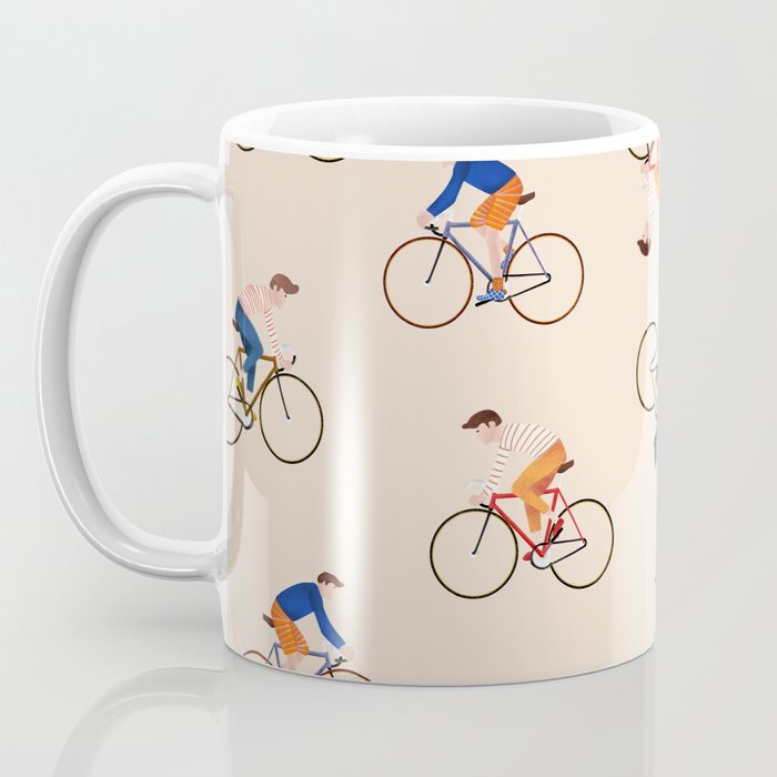 Bike Pattern Coffee Mug Gallery Image 3