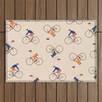Bike Pattern Outdoor Rug Gallery Image 1