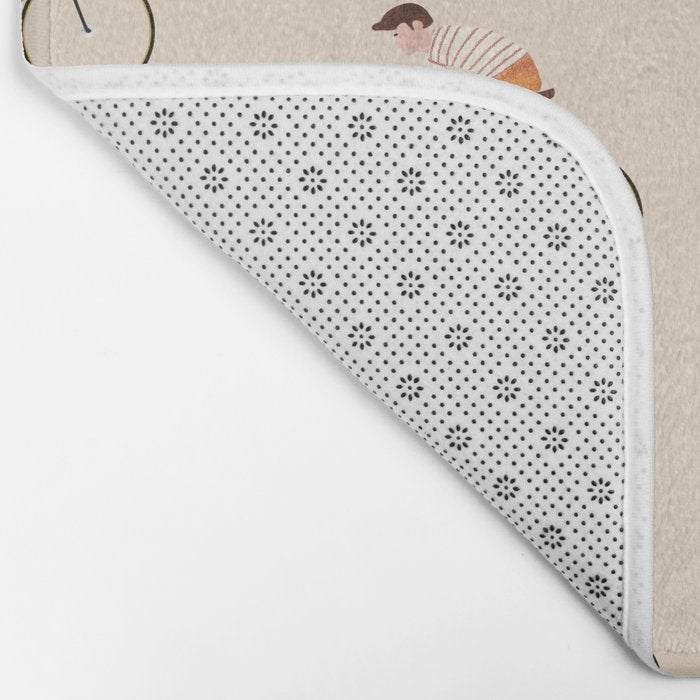 Bike Pattern Bath Mat Gallery Image 2