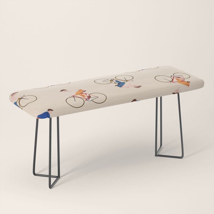 Bike Pattern Bench Gallery Image 1
