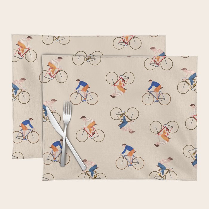 Bike Pattern Placemat Gallery Image 1