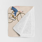 Bike Pattern Throw Blanket Gallery Image 3