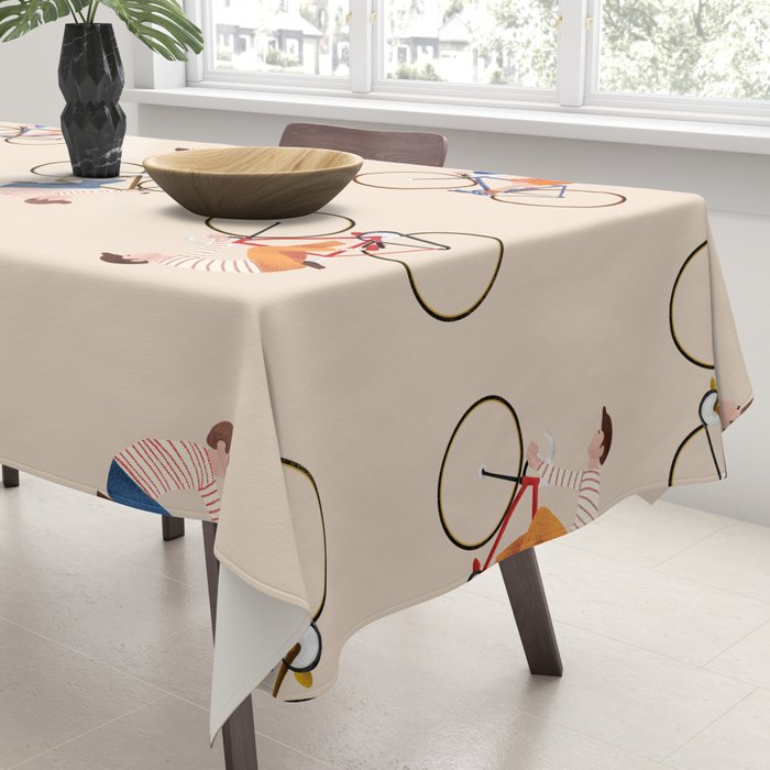 Bike Pattern Tablecloth Gallery Image 3