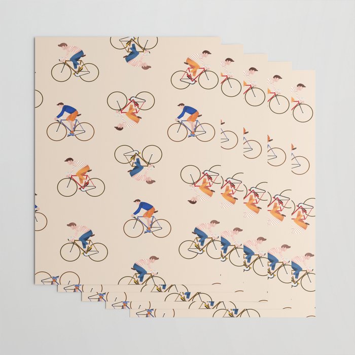 Bike Pattern Wrapping Paper Gallery Image 3