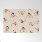 Bike Pattern Welcome Mat Gallery Image 1