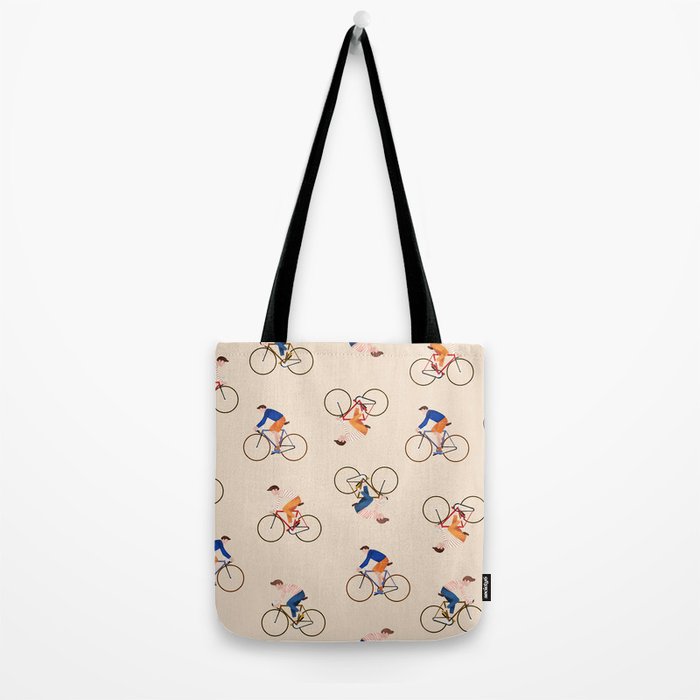 Bike Pattern Tote Bag Gallery Image 2