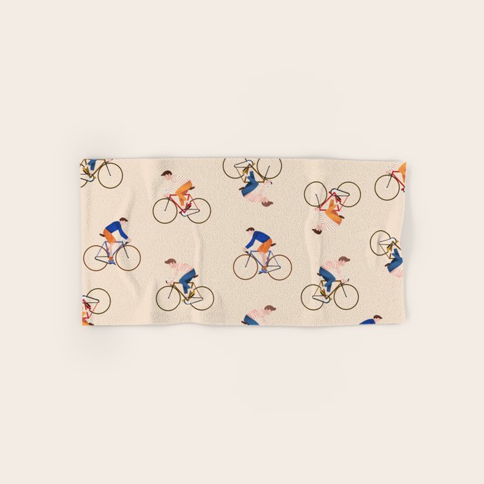 Bike Pattern Bath Towel Gallery Image 1