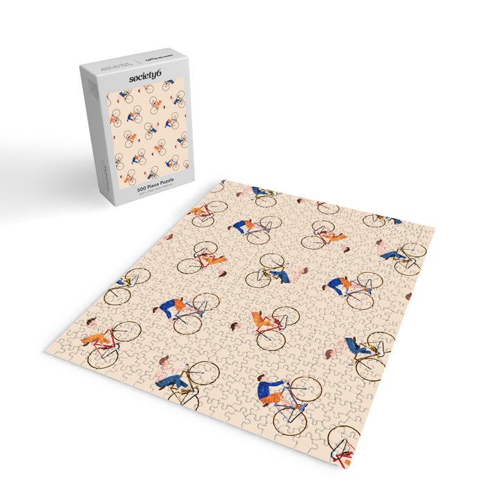 Bike Pattern Jigsaw Puzzle Gallery Image 2