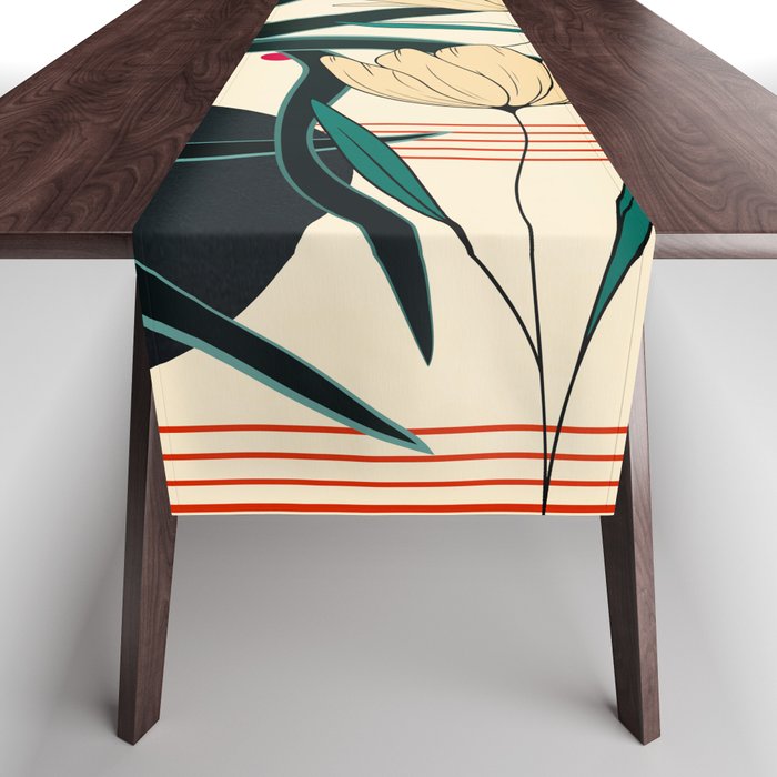 Petals Garden Geometry 2 Table Runner Gallery Image 1