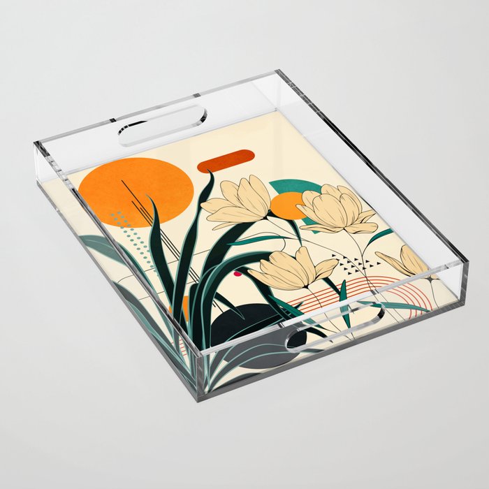 Petals Garden Geometry 2 Acrylic Tray Gallery Image 1