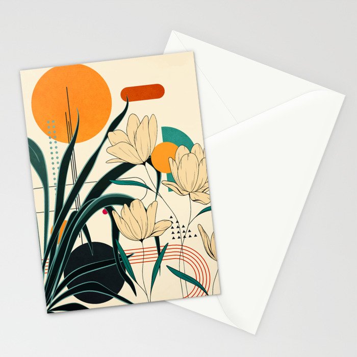 Petals Garden Geometry 2 Stationery Card Gallery Image 2