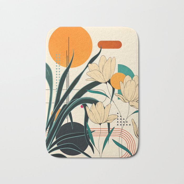Petals Garden Geometry 2 Bath Mat Gallery Image 1