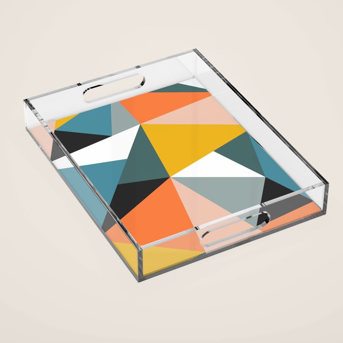 Modern Geometric 36 Acrylic Tray Gallery Image 1