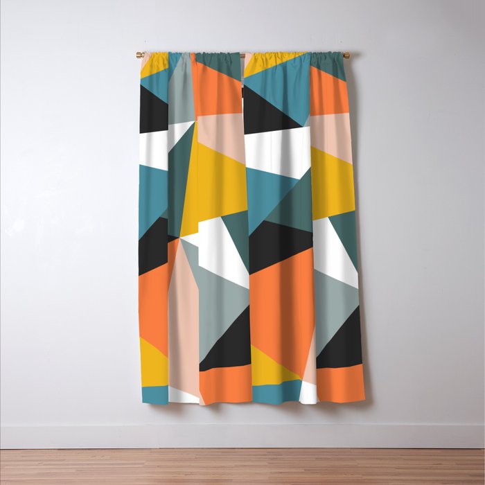 Modern Geometric 36 Window Curtain Gallery Image 3