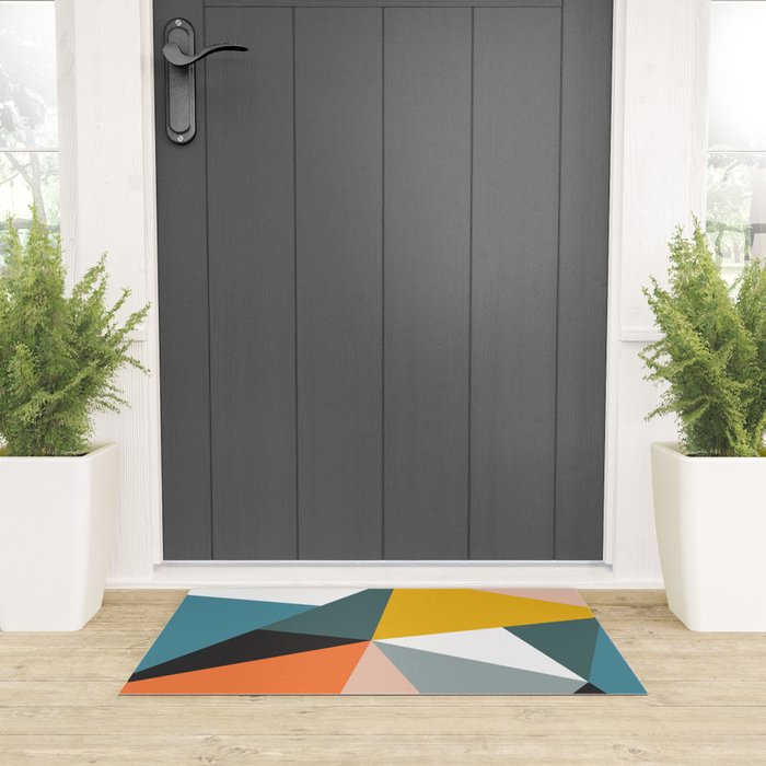 Modern Geometric 36 Welcome Mat Gallery Image 3