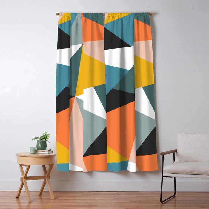 Modern Geometric 36 Window Curtain Gallery Image 5