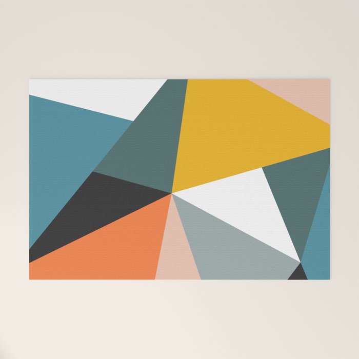 Modern Geometric 36 Welcome Mat Gallery Image 1