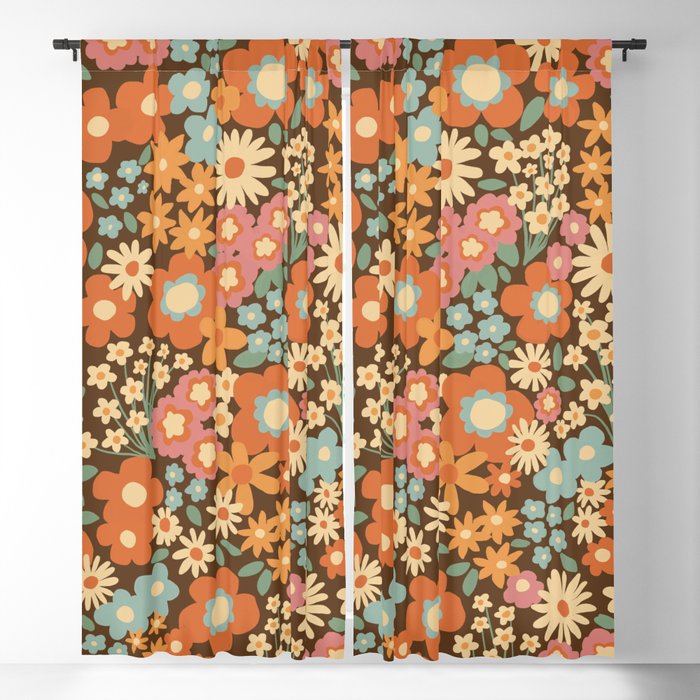 Calendulas and daisies Window Curtain Gallery Image 5