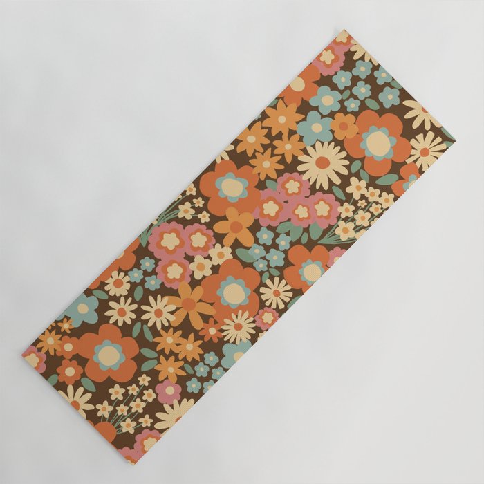 Calendulas and daisies Yoga Mat Gallery Image 1
