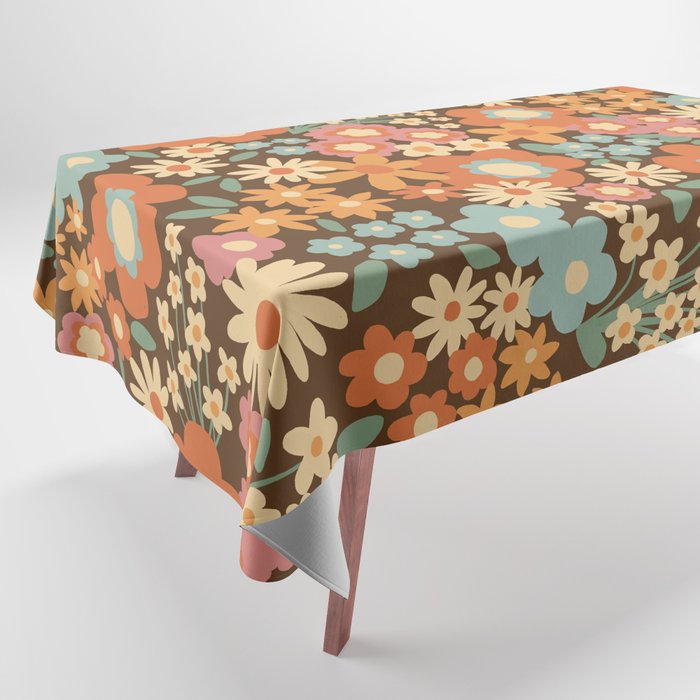 Calendulas and daisies Tablecloth Gallery Image 1