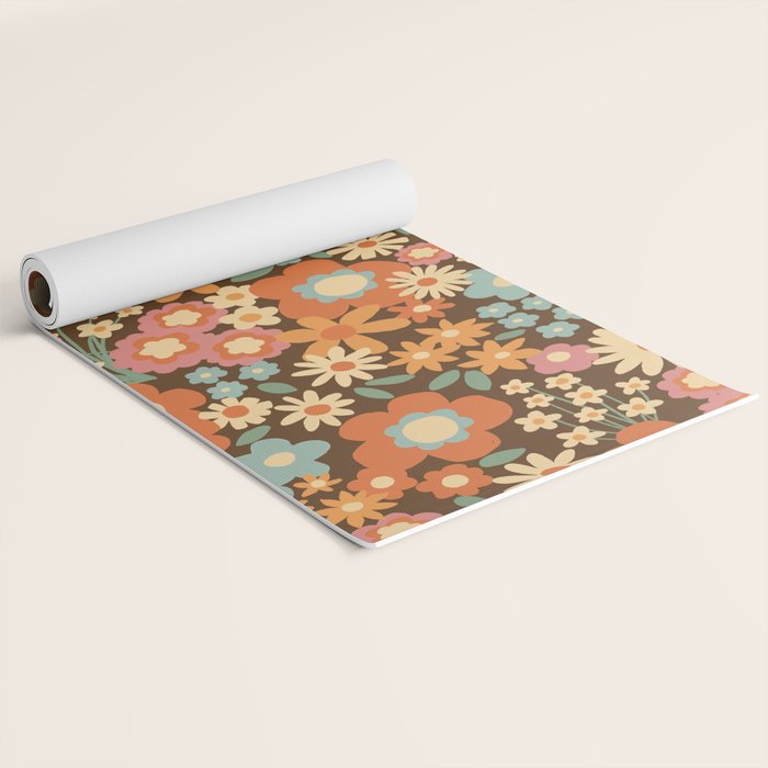 Calendulas and daisies Yoga Mat Gallery Image 2