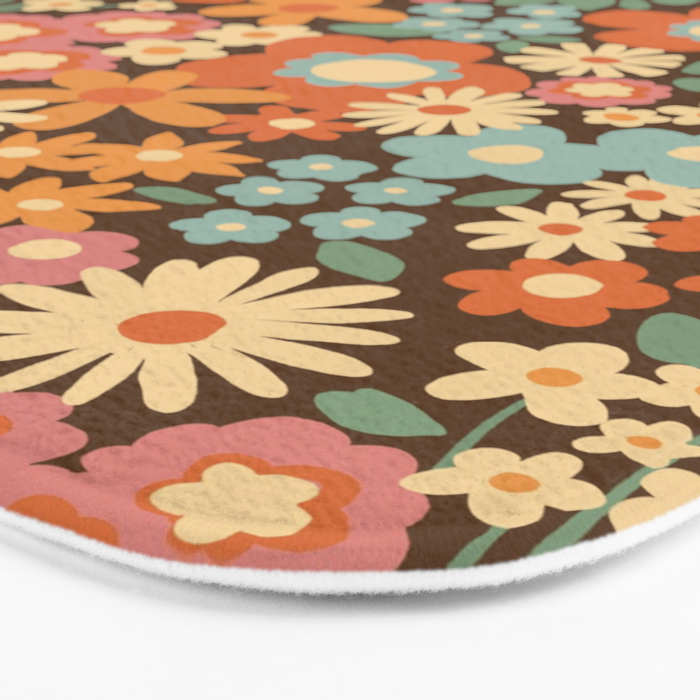 Calendulas and daisies Bath Mat Gallery Image 3